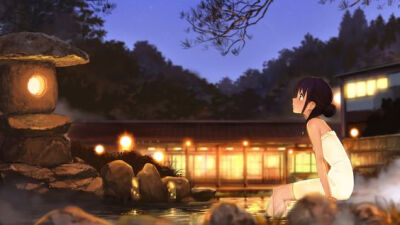 hot spring bath