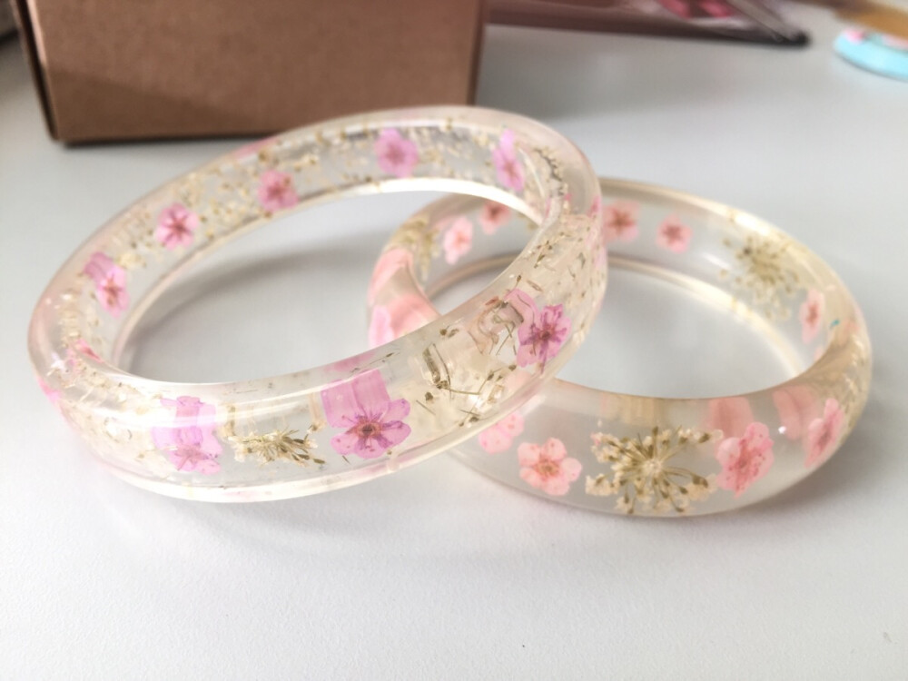 树脂花朵手镯
