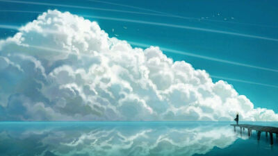 蓝色调调 云朵控