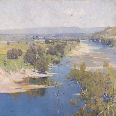 Arthur Streeton:‘The purple noon's transparent might’(Google Art Project)