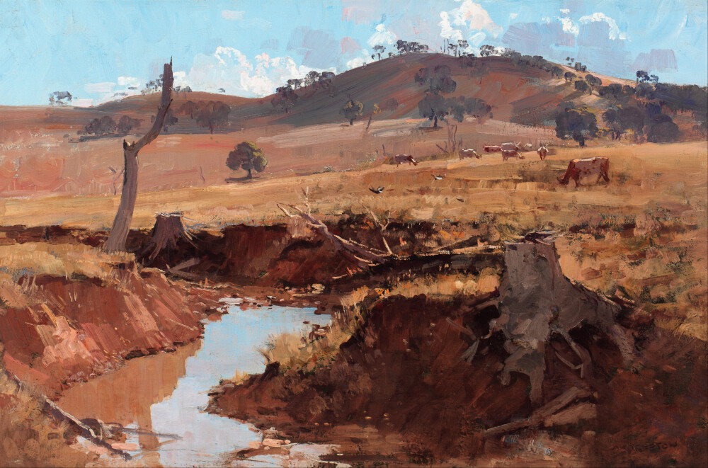 Arthur Streeton:The creek(Google Art Project)