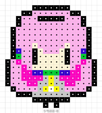 初音未来像素拼豆图纸