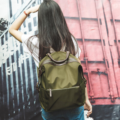 新款大学生双肩包女包尼龙牛津布旅行背包男电脑包韩版学院风书包