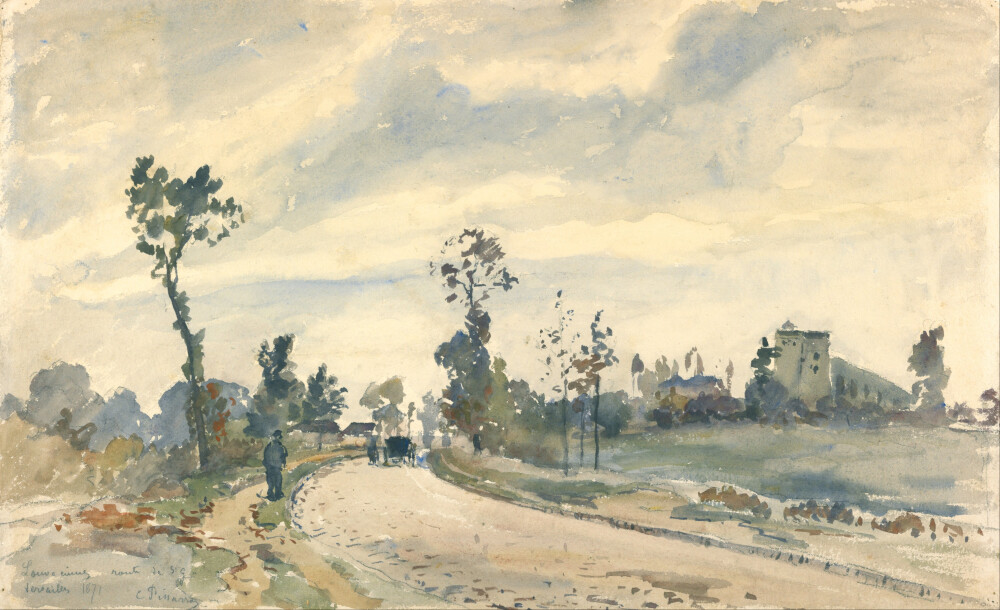 Camille Pissarro (French):Louveciennes,Route de Saint Germain(Google Art Project)