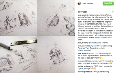 @jose_naranja最近在学一项新技能－铅笔素描，这是她的第一幅速写作品，是不是很惊艳？！很喜欢她说的一句话，她说：“和很多初学者一样，想的太多，做的太少，所以我决定不怕犯错的把心中所想的都画出一个系列，包…