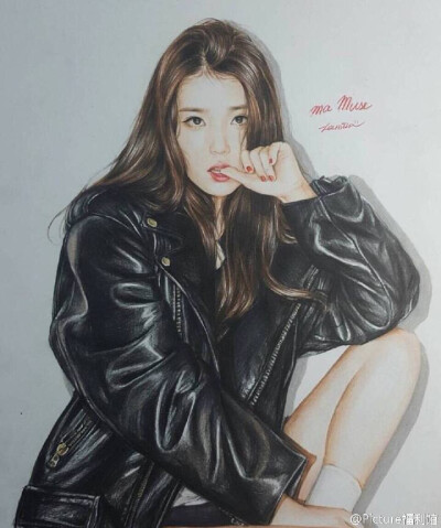 IU 李智恩 一位IU粉丝的手绘彩铅画