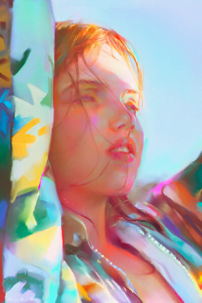Yanjun Cheng 是一位现居纽约的数字画师，独特的用色有着魔法般的吸引力。（behance.net/yanjuncheng）