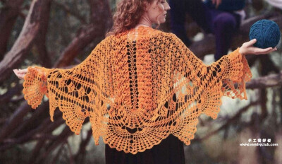 伊卡洛斯双翼围巾Icarus Shawl-手工爱好者