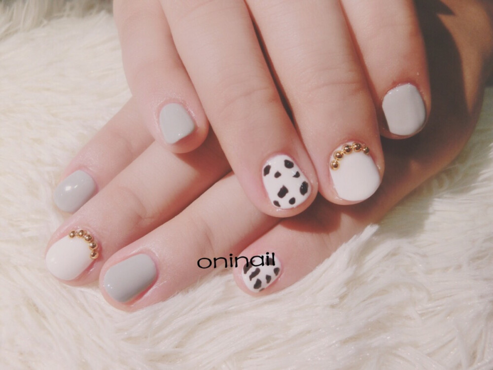 Independent design | oni nail studio奶牛款