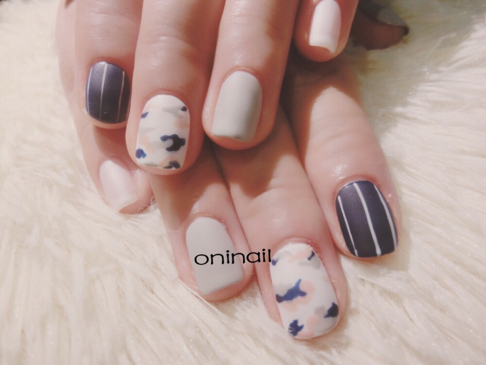 Independent design | oni nail studio迷彩款