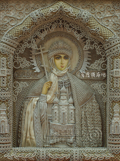 乌克兰艺术家Vladimir Denshchikov用亚麻线钩织出流苏宗教艺术作品，每一个宗教艺术作品，都是数以百万计的钩针结制作完成，每一个作品都是数月的艰苦工作才能完成，他已经坚持了30年，为他和他的作品点赞！