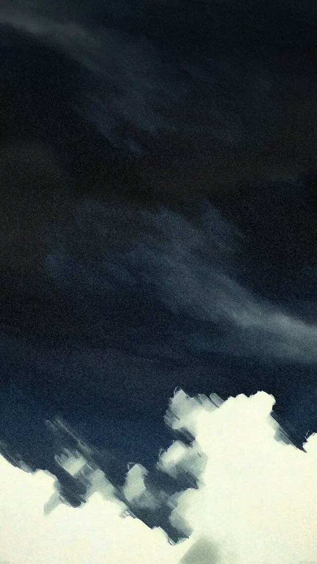 【壁纸】深蓝色 油画涂抹 天空和云