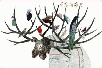 比利时插画师Julie Van Wezemael的作品，她擅长把刺绣和拼布两种技艺相结合，带我们走进她那一个创意十足的童话世界。初看这些作品，清新自然，栩栩如生，在绘画的色彩中隐现布艺的纹理与质感。她的特点是画笔并不是…