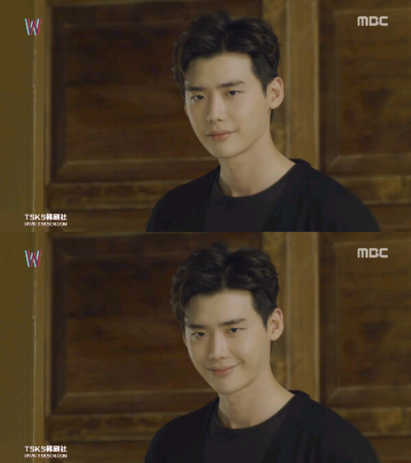 自截 韩剧 w-两个世界 李钟硕 二硕 迷之微笑 第十三集