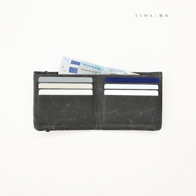 日本SIWA纸和钱包 两短款钱夹 和纸 深泽直人作品 日本钱包