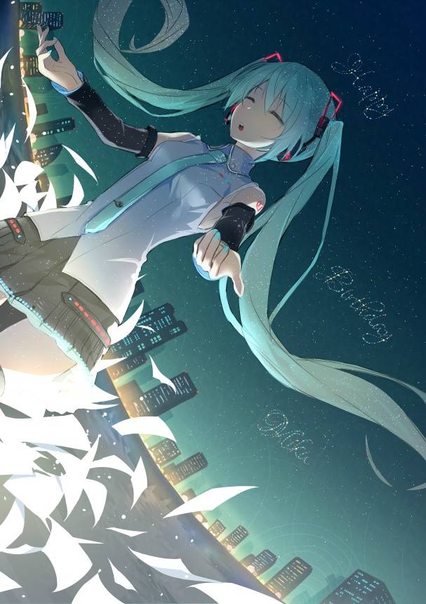 「ミク誕2016」——「珀石碧」[pixiv]id=58733086 插画 VOCALOID 初音