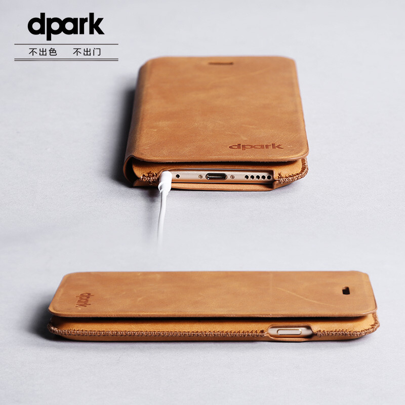 dpark iphone6plus手机壳苹果6/6s保护套翻盖式4.7/5.5寸皮套防摔