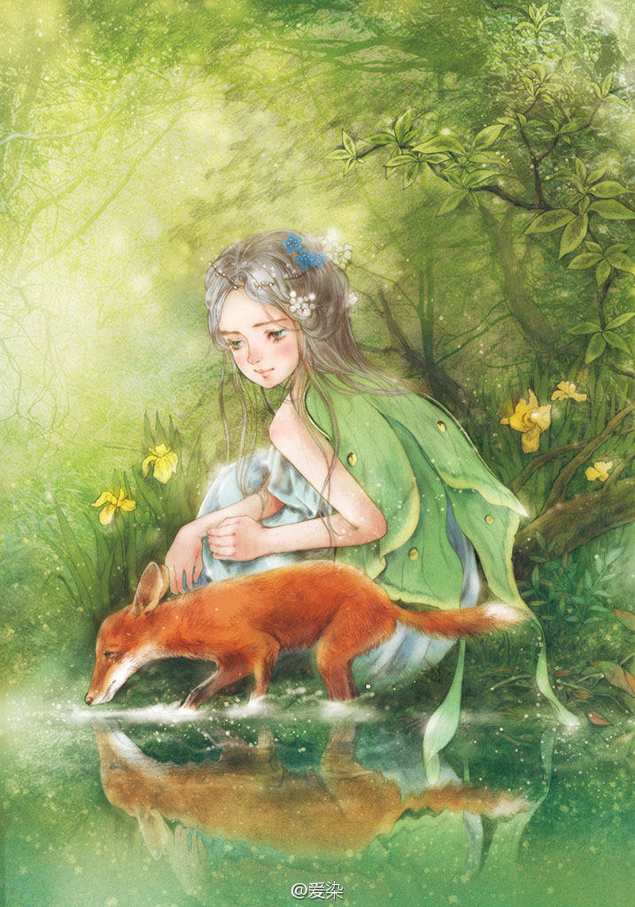 小鹿森林女孩