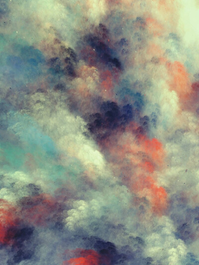 多彩的云 插画 二次元 美景图 卡通 素材 动漫 场景 手机 壁纸 电脑 桌面 美图 唯美 图片 素描