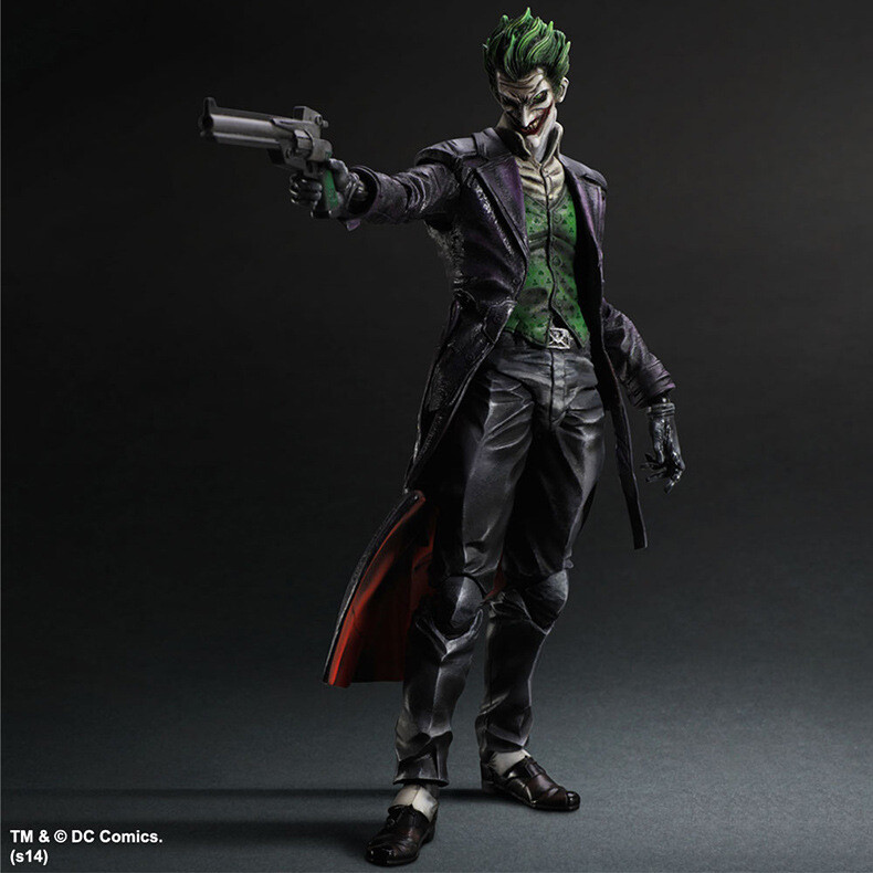 Play Arts改 蝙蝠侠 阿卡姆起源 PA改小丑 Joker 可动盒装手办 高度：25cm 重量：1.20kg