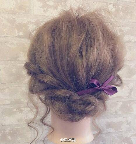 #日系发型# 编发 盘发 发饰 女生发型