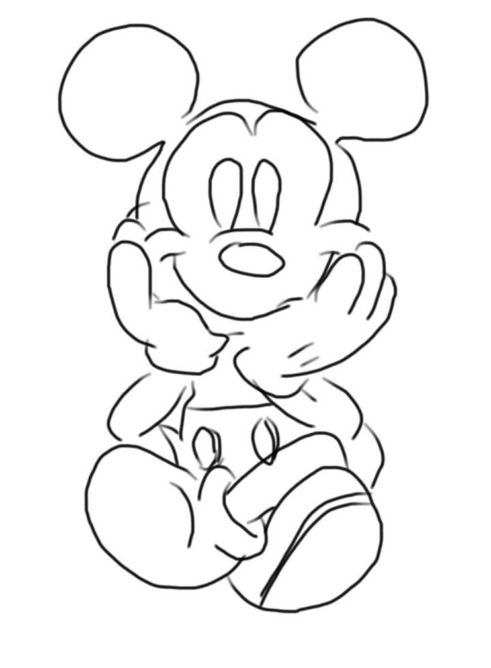 mickey手绘线稿