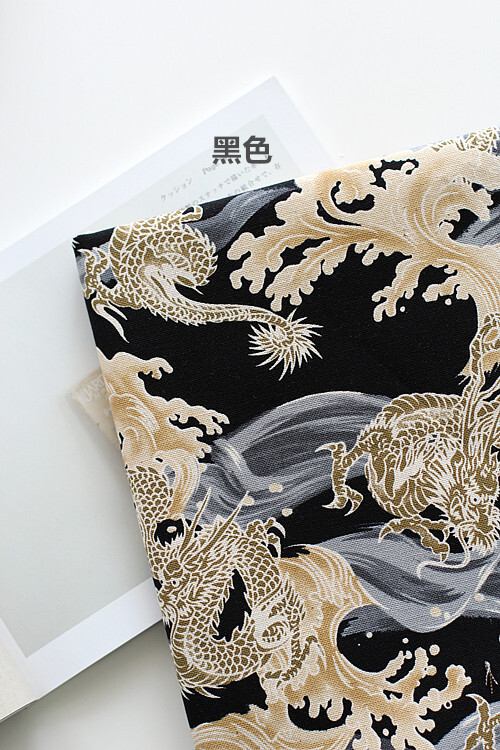 和风印花御水之龙黑色 堆糖 美图壁纸兴趣社区