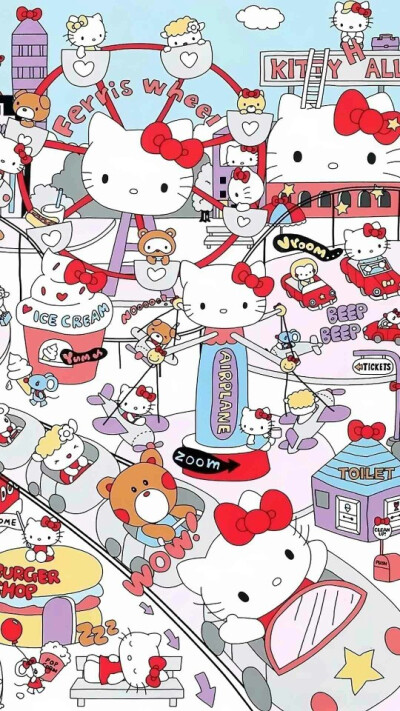 hello Kitty 壁纸 锁屏 背景图 可爱 少女 动漫