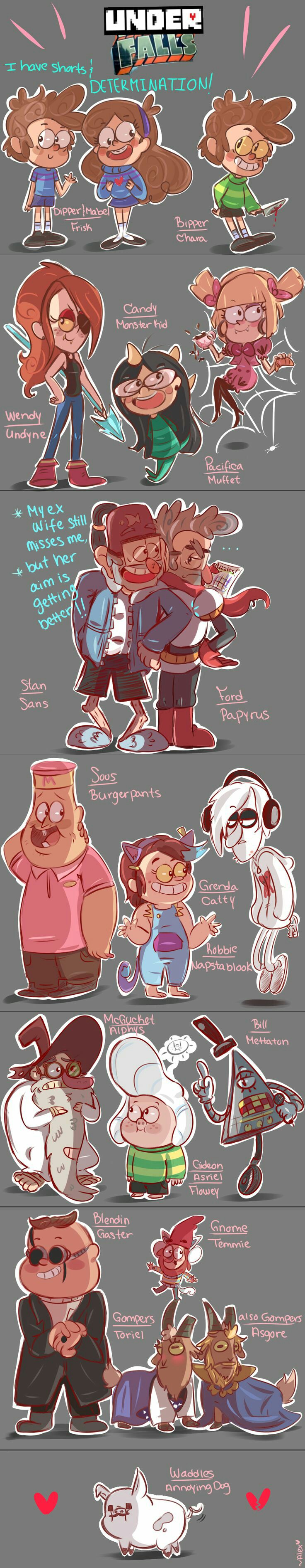 undertale(? Gravity falls(? 怪诞小镇