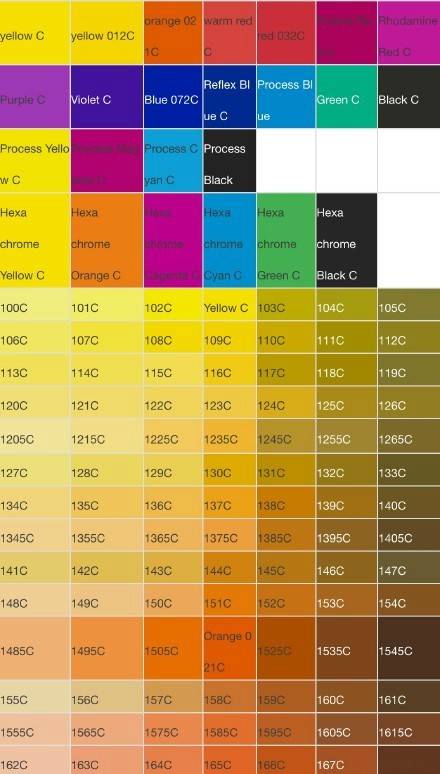 一组超全的PANTONE配色卡！国际通用，设计师必备