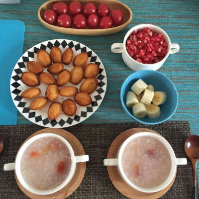 玛德林+山楂百合粥