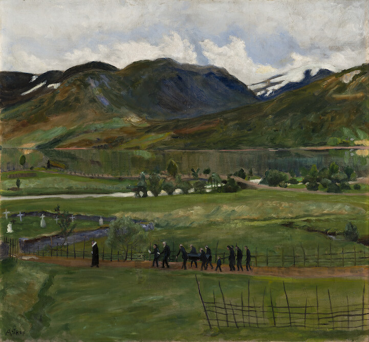 挪威“失落的艺术家”| Nikolai Astrup，与 Edvard Munch（蒙克）同时代的艺术家。1880年出生，47岁去世。他的画在挪威无人不知，但在国外却知之甚少。Astrup了解后印象派、表现派、立体派，但他没有跟随。他将生活体验和观察付诸画纸，作品无不透露出他对挪威祖国山水尤其是峡湾的热爱。