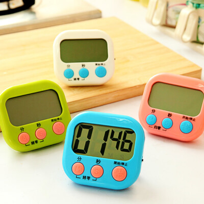 厨房计时器提醒器厨房定时器秒表倒计时器电子定时闹钟带支