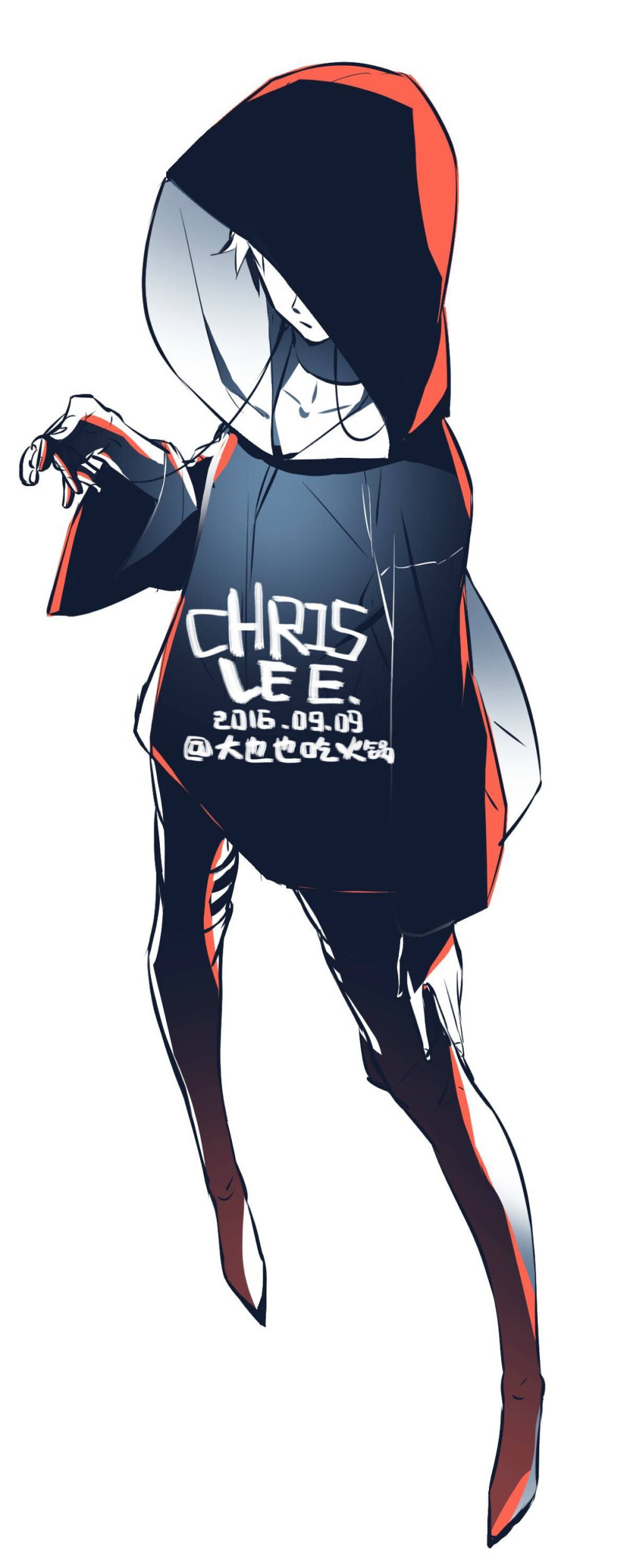 李宇春手绘漫画作者微博大也也吃火锅20160909bazaar明星慈善夜芭莎