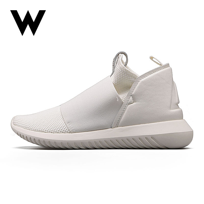 Adidas 三叶草 TUBULAR DEFIANT T W 全白 女子运动休闲鞋BB4234