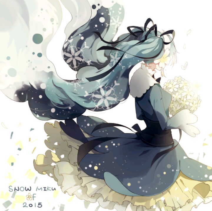 【言汐】 （侵删致歉）Pixiv VOCALOID 初音未来 miku 雪miku