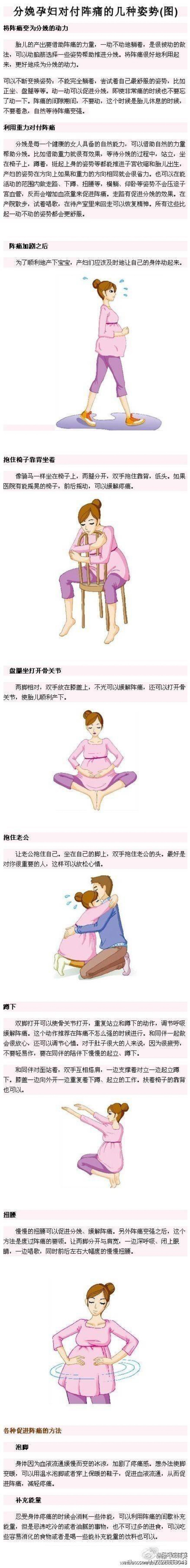 分娩孕妇对付阵痛方法