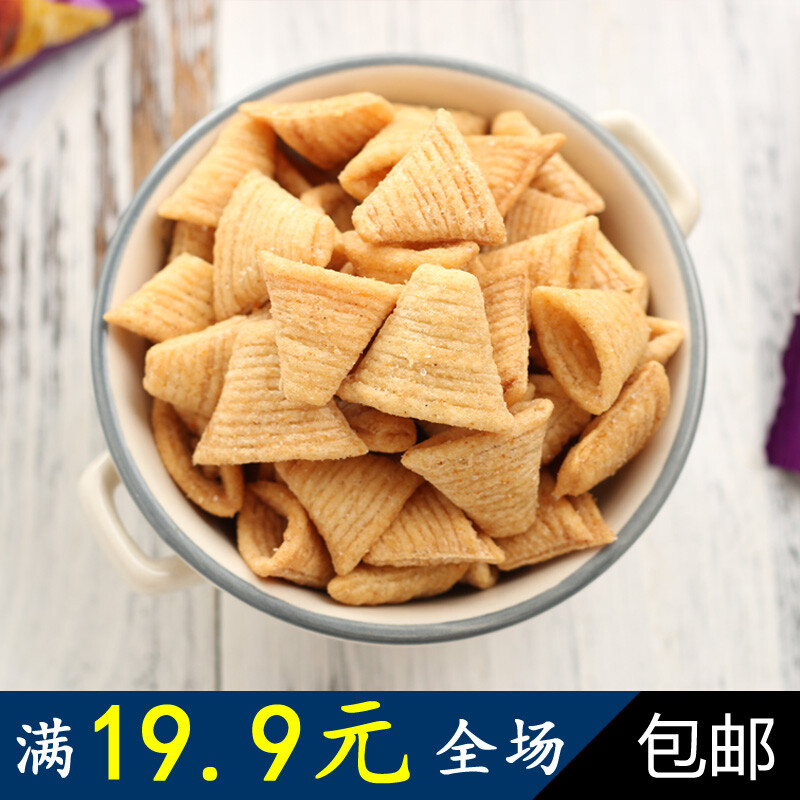 天和零食 膨化食品虎牙脆250g 休闲小零食锅巴虎牙脆独立三角包装