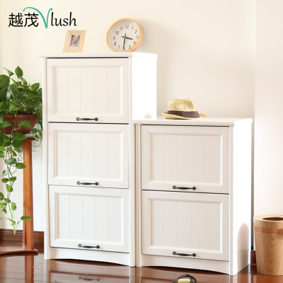 越茂 鞋柜木质大容量 门厅柜创意翻门收纳柜 