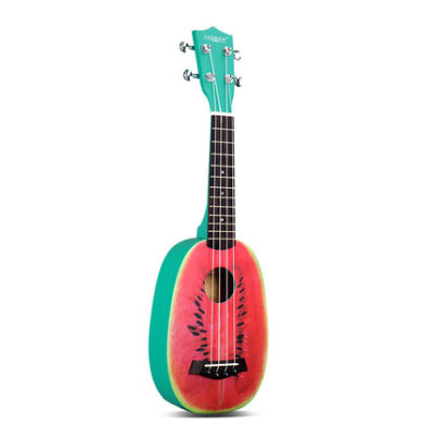 彩色卡通西瓜乌克丽丽ukulele夏威夷四弦小吉他菠萝尤克里里21寸