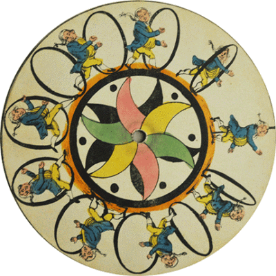 19世纪 ，比利时的物理学家Joseph Plateau根据视觉滞留原理，发明了可以呈现动态图像的装置“ 费纳奇镜 ”，这是被认为动画的最早雏形。丨图片由波士顿艺术家Richard Balzer和洛杉矶的动画设计师Brain Duffy共同完成…