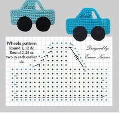 Crochet car applique