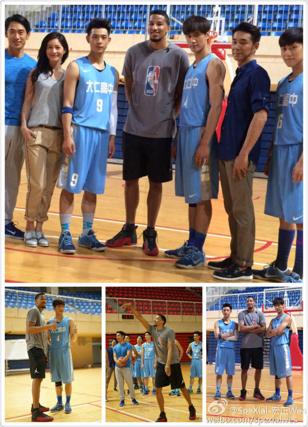 《High5制霸青春》—— NBA雷霆隊球星羅伯森應NBA Taiwan之邀來台，今天探班劇集《High5制霸青春》，現場和演員SpeXial团长宏正、晨翔、毛弟邱翊橙 等人玩NBA籃球場邊「KNOCKOUT遊戲」，現場也派出宏正當代表，送上台灣名產鳳梨酥~