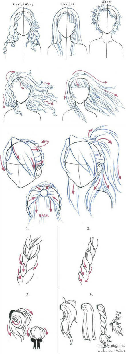 发型动态手脚绘画教程