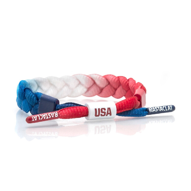 Rastaclat 美国鞋带手链 独立日限定 GLORY 荣耀 红白蓝