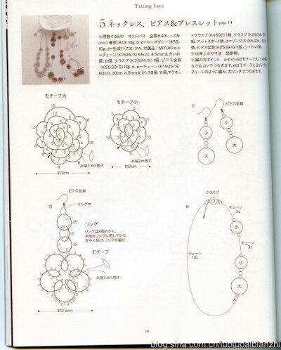 梭编毛衣链图解