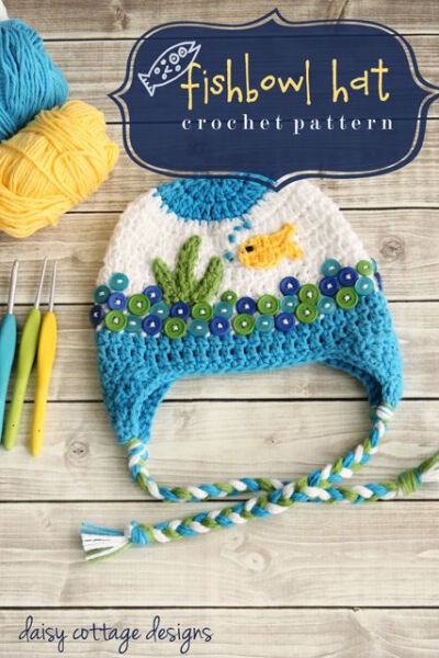 FREE Pattern - Fishbowl Hat Crochet Pattern by Daisy Cottage Designs: