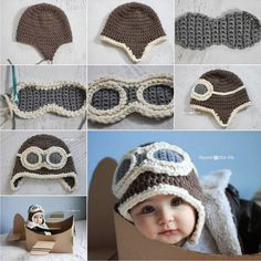 Crochet Aviator Hat - Free Pattern