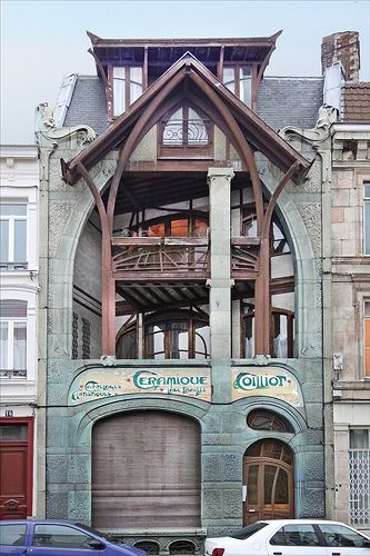 art nouveau, Maison d'Hector Guimard by Hector Guimard (1998-1900), Lille, France | Jean-Pierre Dalbéra: