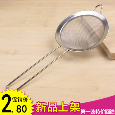 不锈钢滤油勺 漏勺 过滤网撇油勺油渣捞 面粉筛子 糖粉筛网 油捞